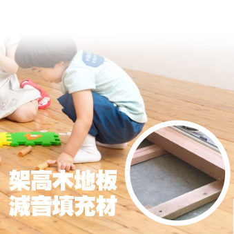 架高木地板填充隔音材